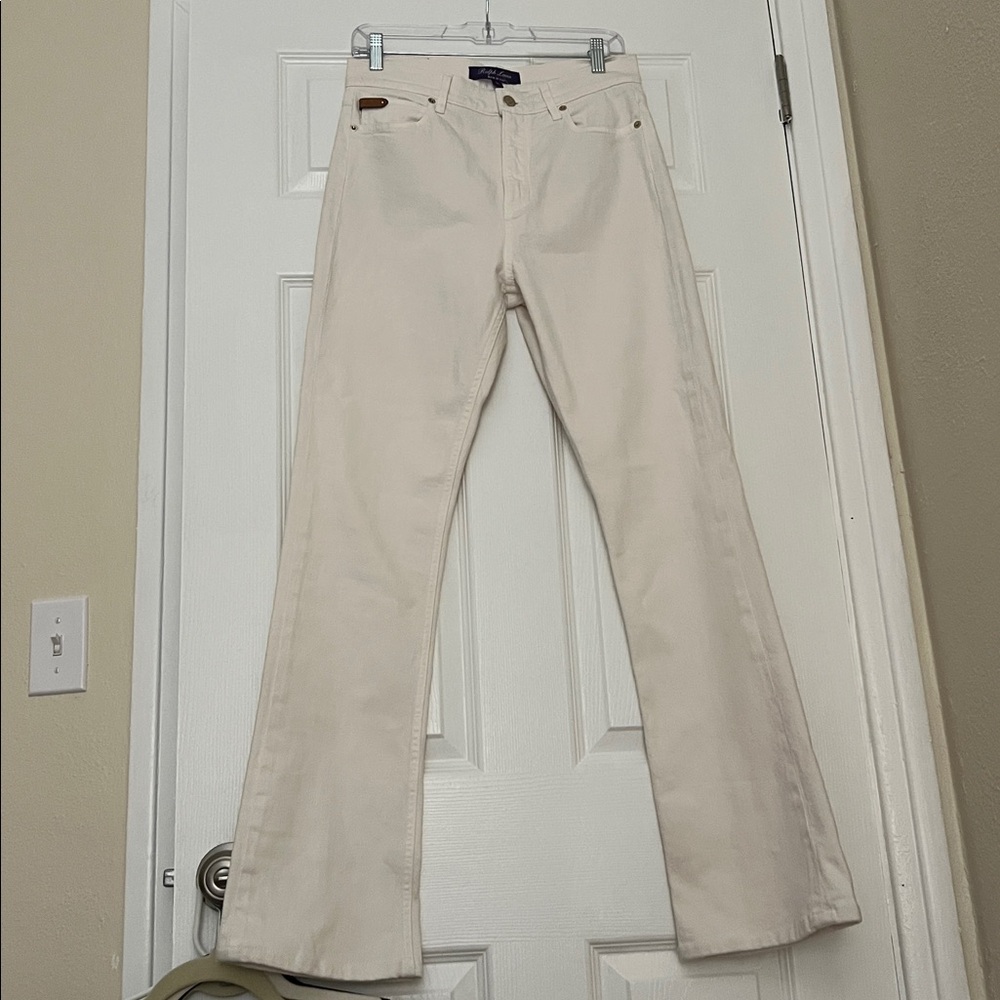 Ralph Lauren Purple label White Flared Bootcut denim Jeans Women’s size 29